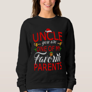 Moletom Tio Você É Um Dos Meus Pais Favoritos Xmas Sant