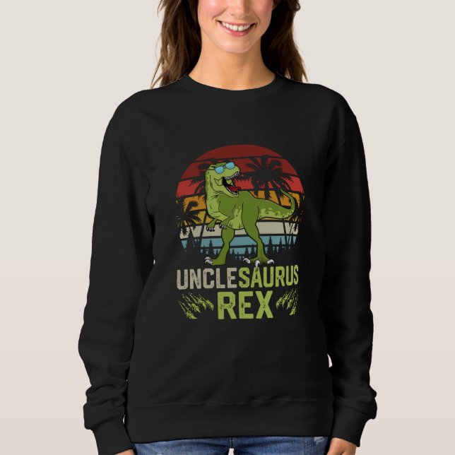 Moletom TioTiranossauro Rex | Design Legal de Dinossauro R (Frente)