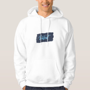 Moletom Tipografia Azul com Detroit Manuscrito