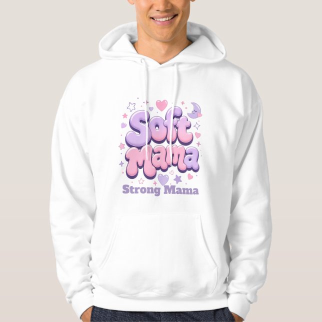 Moletom Tipografia Bolha Retro Mamãe Macia (Frente)