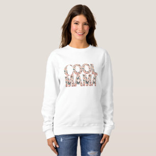 Moletom Tipografia Cool Mama Borboletas Flutuantes