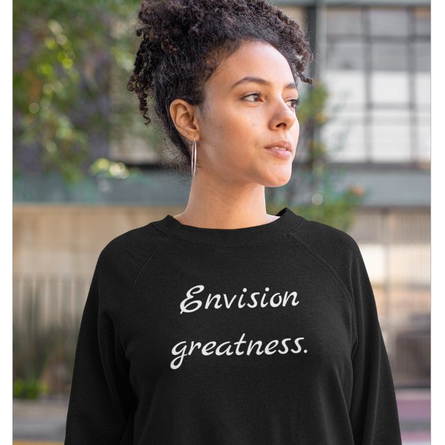 Moletom Tipografia da grandeza da Imitação Motivacional Mo (Criador carregado)