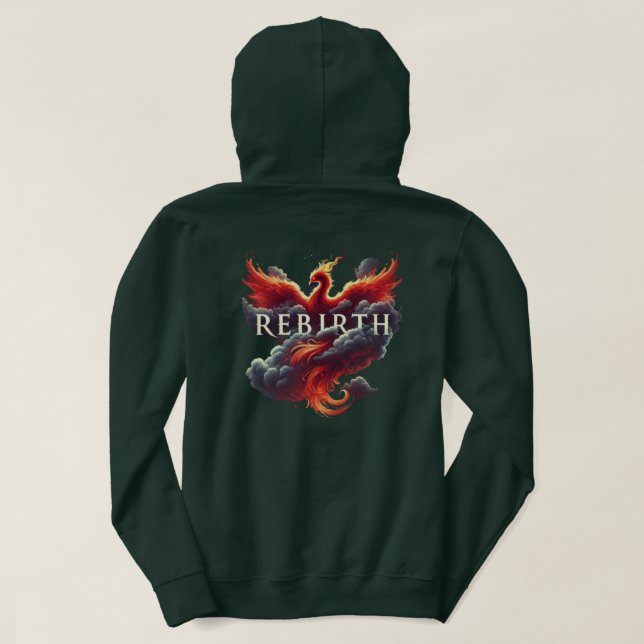 Moletom Tipografia da Nuvem de Phoenix mítica (Verso do Design)