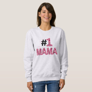 Moletom Tipografia de Abelha Floral Número Um Mamãe
