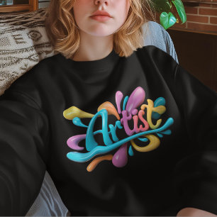 Moletom Tipografia de Artista, Colorido, Moderno, Elegante