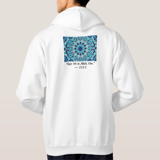 Moletom Tipografia de Azulejo Islâmico Personalizado com C (Verso)