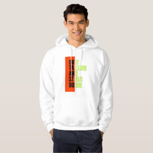 Moletom Tipografia de Bloco de Geometria Negrita