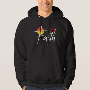 Moletom Tipografia de Fé com Rosas