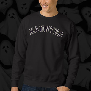 Moletom Tipografia de Halloween Assombrada
