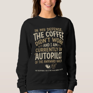 Moletom Tipografia Divertida de Café