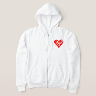 Moletom Tipografia do Amor em Forma de Coração