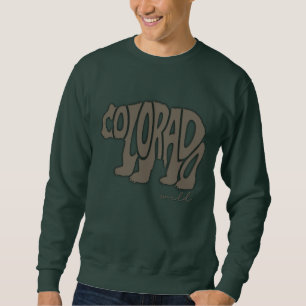 Moletom Tipografia em Forma de Urso do Colorado Wild