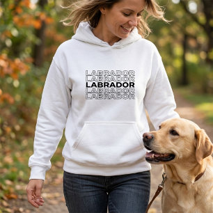 Moletom Tipografia Gráfica Moderna e Negrita do Labrador 