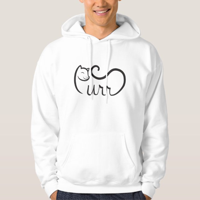 Moletom Tipografia Purr PRETA (Frente)