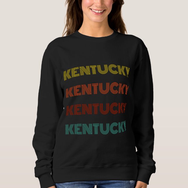 Moletom Tipografia Retro Kentucky Estado Americano (Frente)