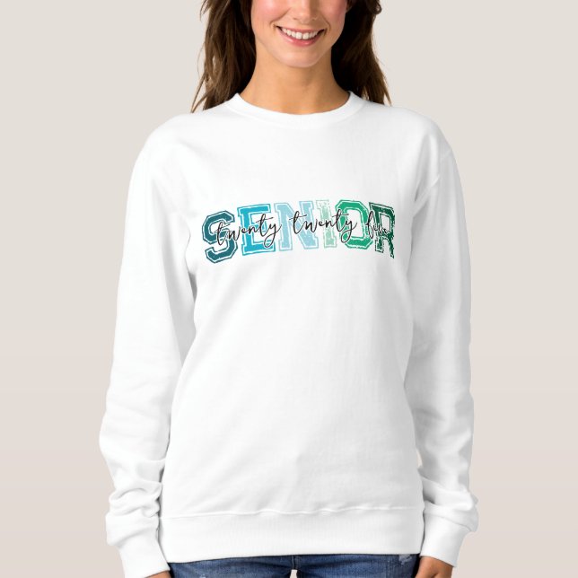 Moletom Tipografia Sênior Azul Verde 2025 (Frente)