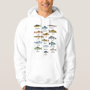 Moletom Tipos De Pesca De Peixes De Água Doce