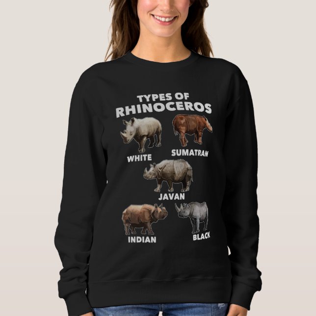 Moletom Tipos De Rinocerontes - Rinoceroneiro Safari (Frente)