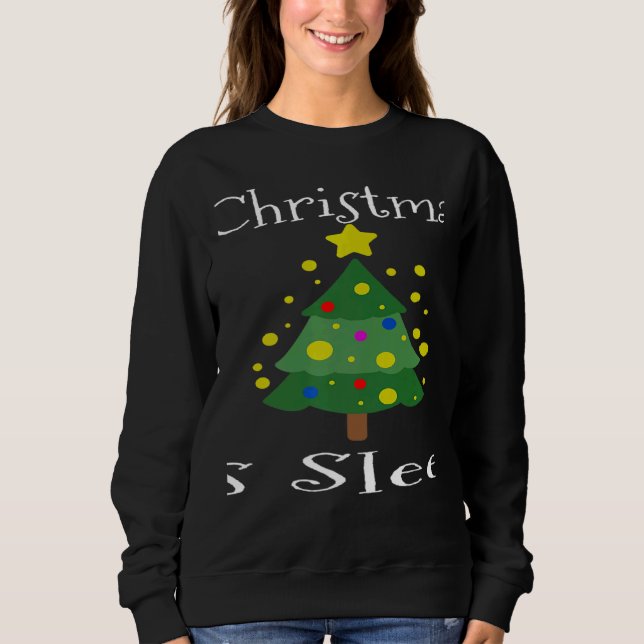 Moletom Tired Mom All I Want For Christmas Is Sleep Holida (Frente)