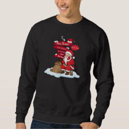 Moletom Tired Santa Basic Sweatshirt: Cozy Funny Christmas