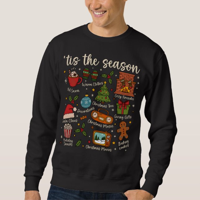 Moletom ’Tis the Season Christmas Icons Sweatshirt (Frente)