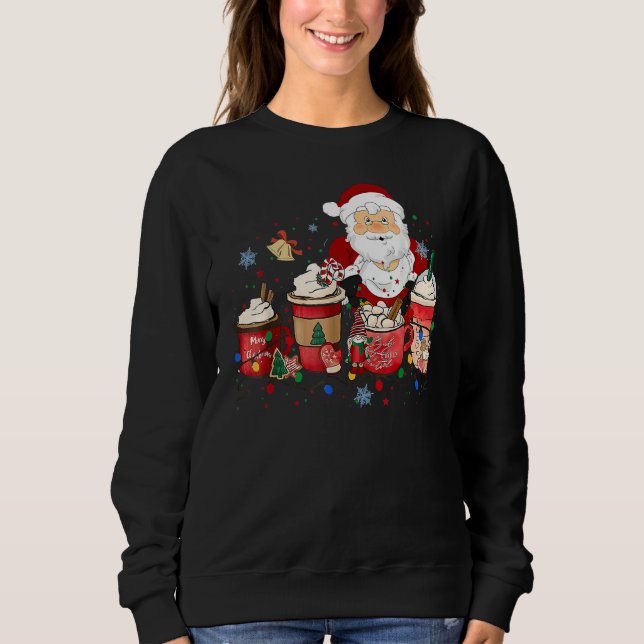 Moletom Tis The Season Santa Christmas Coffee (Frente)