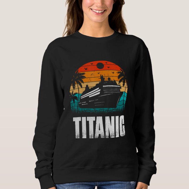 Moletom Titanic The Unsinkable Ship Retro Sunset Enthusias (Frente)