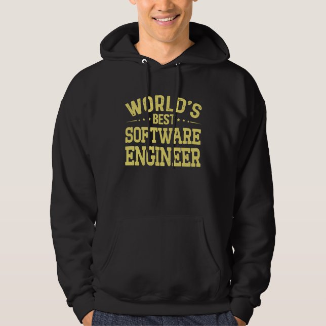 Moletom Título de Emprego de Engenheiro de Software Melhor (Frente)