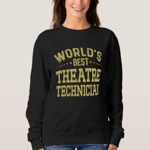 Moletom Título de emprego de Técnico de Teatro Melhor do M