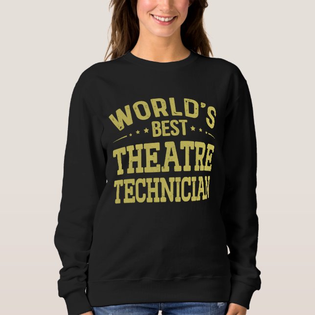 Moletom Título de Emprego Técnico de Teatro Mais Bem do Mu (Frente)