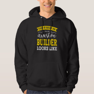 Moletom Título do Trabalho do Builder Profissão de Trabalh