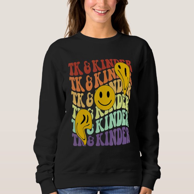 Moletom TK e Kinder rosto sorriso retrô Volta às Aulas gen (Frente)