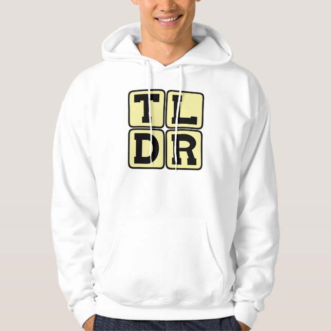 Moletom TLDR Muito Longo Não Li TL;DR Sigla da Internet (Frente)