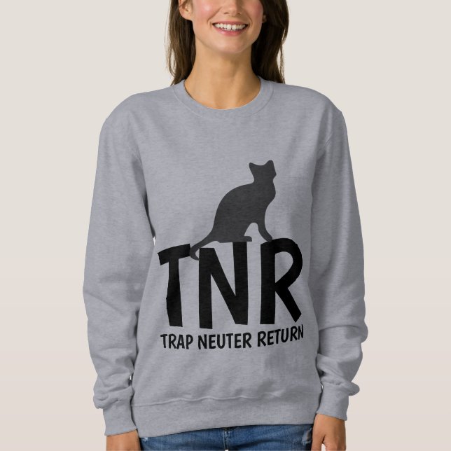 Moletom TNR TRAP NEUTER DEVOLVE Cat-T-shirts (Frente)