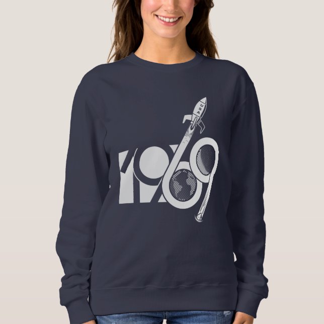 Moletom To the Moon 69 - white (Frente)