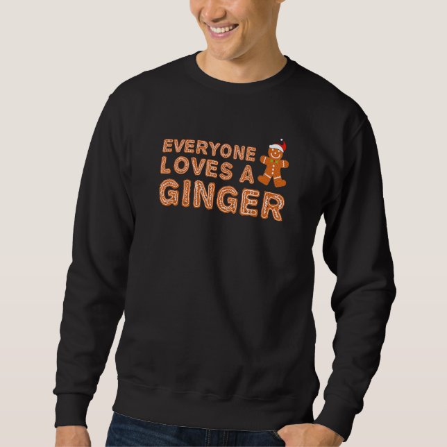 Moletom Todo Mundo Adora Um Ginger Engraçado No Natal (Frente)