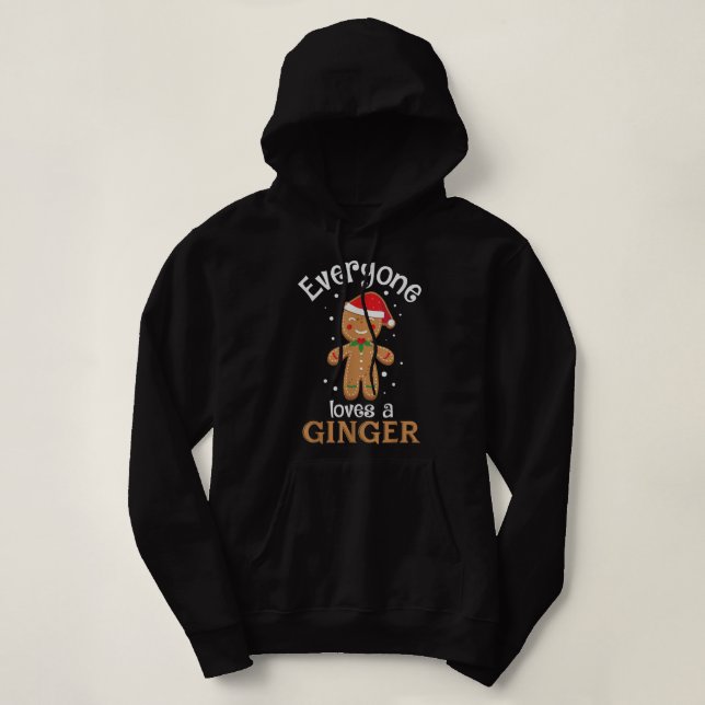 Moletom Todo mundo ama um Cristo Ginger Redhead Gingerbird (Frente do Design)