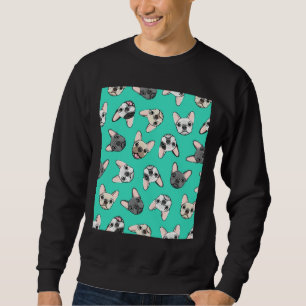 Moletom Todos Os Franceses Teais Cute French Bulldog Graph