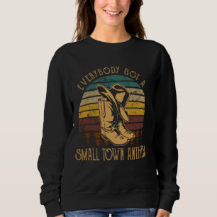 Moletom Todos Têm Uma Pequena Cidade Anthems Vintage Boot
