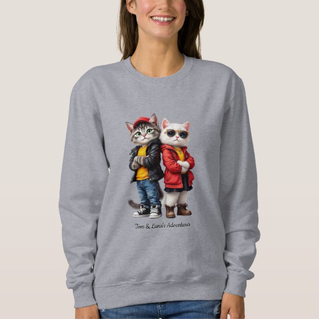 Moletom Tom & Luna’s Adventures – Cool Cats Sweatshirt (Frente)