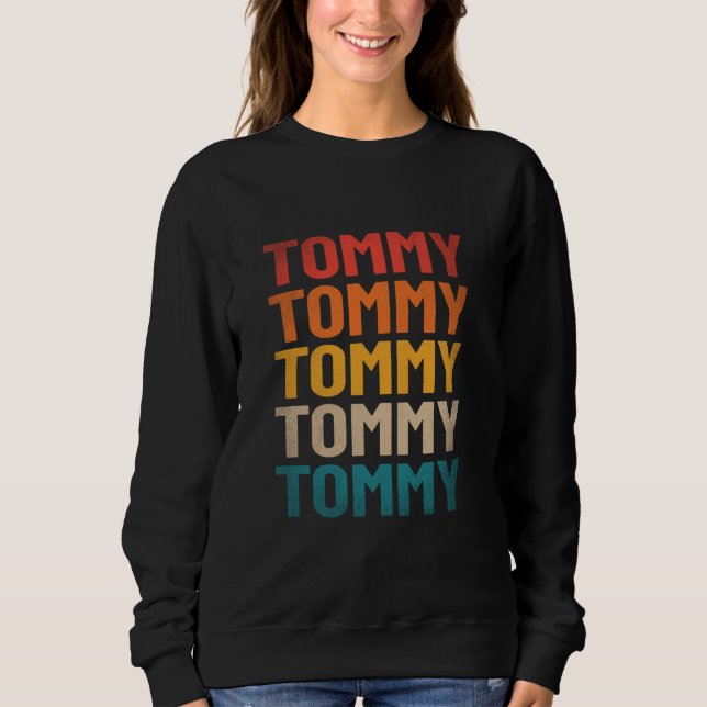 Moletom Tommy First Name Shirt Vintage Nome Tommy (Frente)