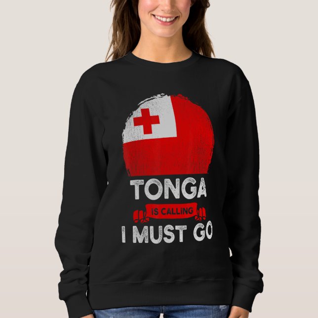 Moletom Tonga Está Chamando De "Eu Tenho Que Ir Tongan Her (Frente)
