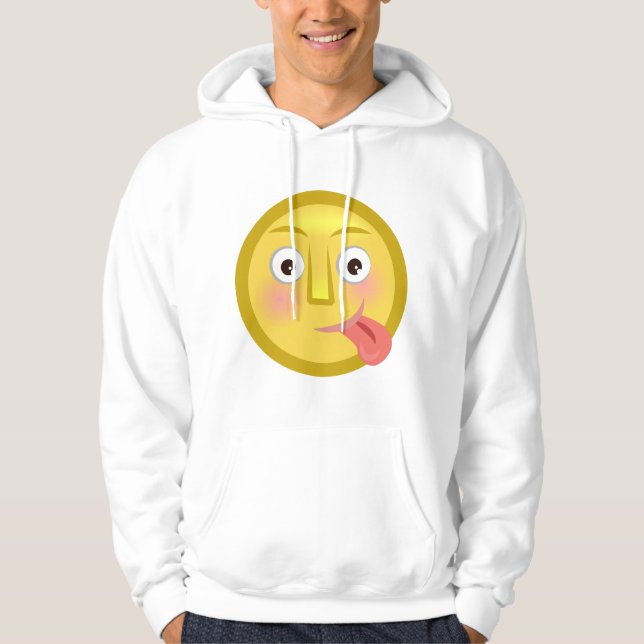 Moletom Tongue Out Emoji Funny Goofy Face (Frente)
