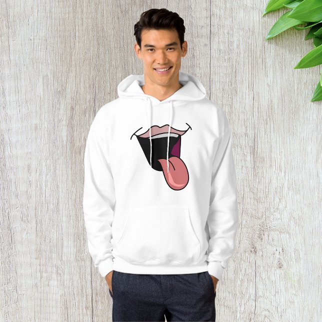 Moletom Tongue Out Mens Hoodie (Criador carregado)