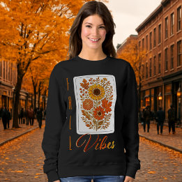 Moletom Tons de Outono Floral - Tipografia Moderna Contorn
