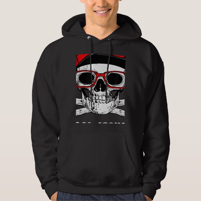 Moletom Too Cool For School Back To School Skeleton Skull  (Frente)