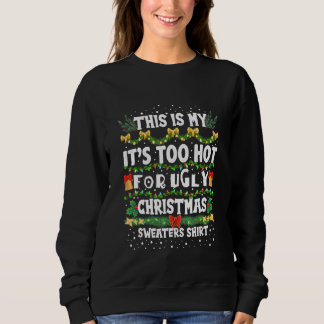 Moletom Too Hot Ugly Christmas Sweaters  Xmas Men Women Fa