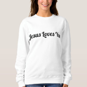 Moletom Topo que diz as palavras - JESUS te ama Christia