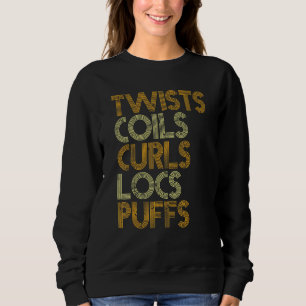 Moletom Torções Cabelos Cacheados Locs Puffs Mulher Orgulh
