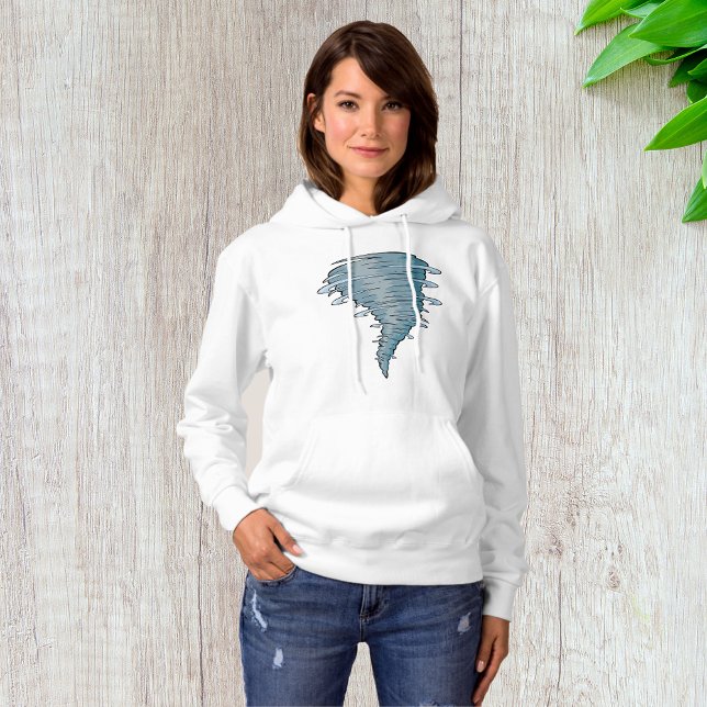Moletom Tornado Womens Hoodie (Criador carregado)